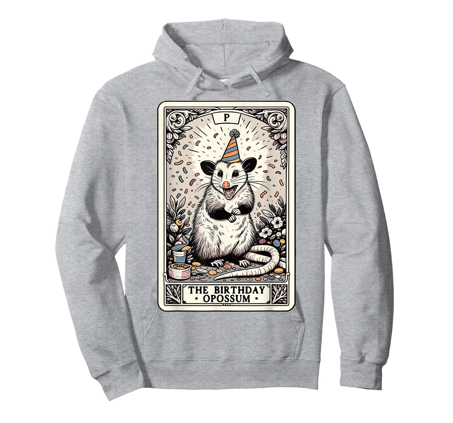 The Birthday Opossum Tarot Card Opossum T-Shirt