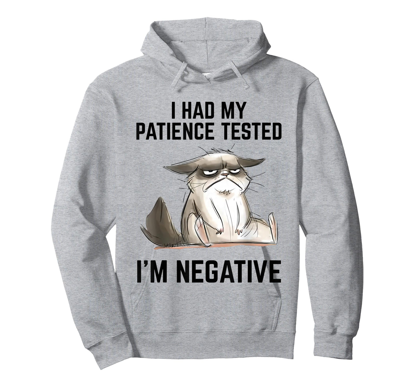 I Had My Patience Tested I'm Negative Cat Funny Vintage T-Shirt