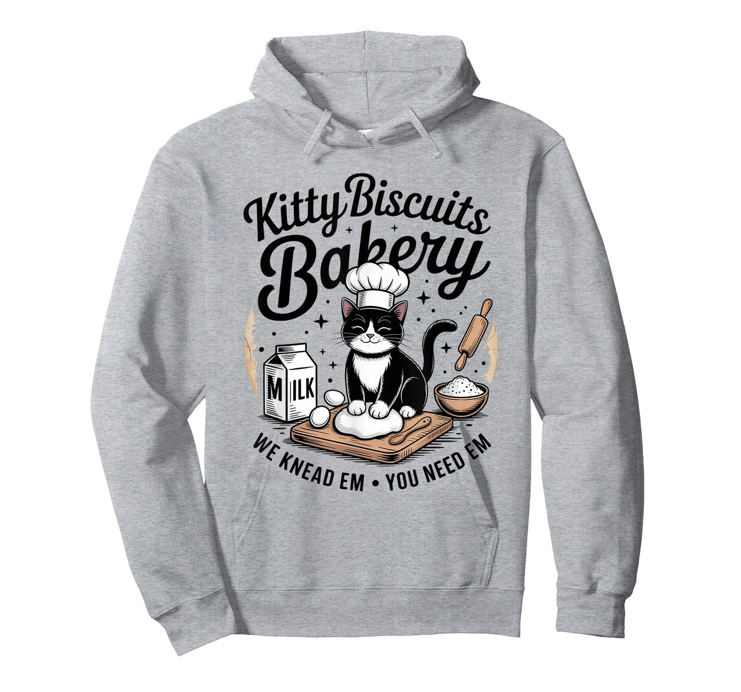 Cute Kitty Biscuits Bakery Funny Cat Lovers Baking Humor T-Shirt