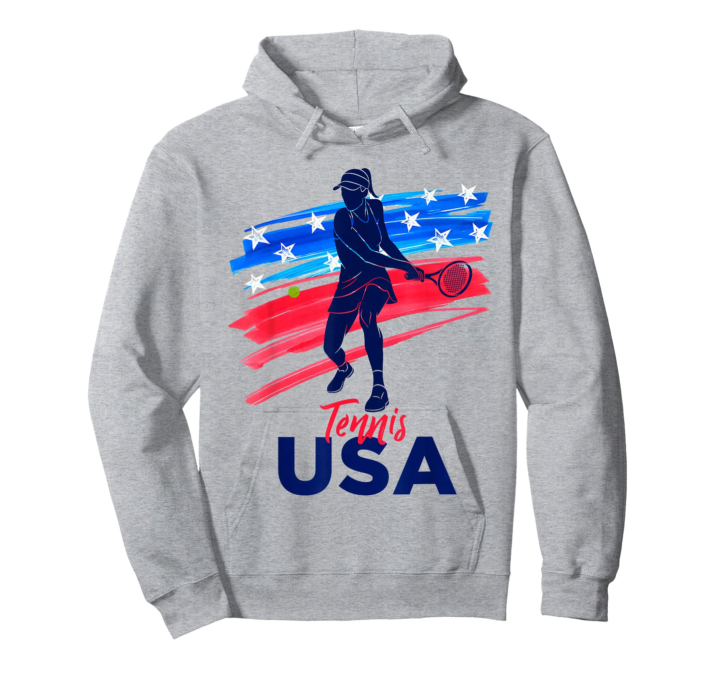 Womens USA Tennis Support The Team Shirt USA Tennis Lover T-Shirt