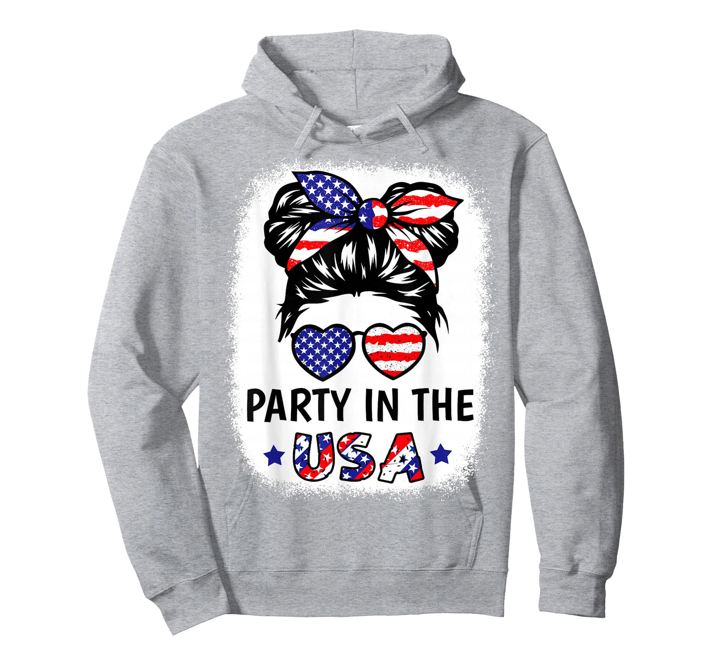 Party in USA Shirt Girl American Flag Patriotic 4th of July T-Shirt