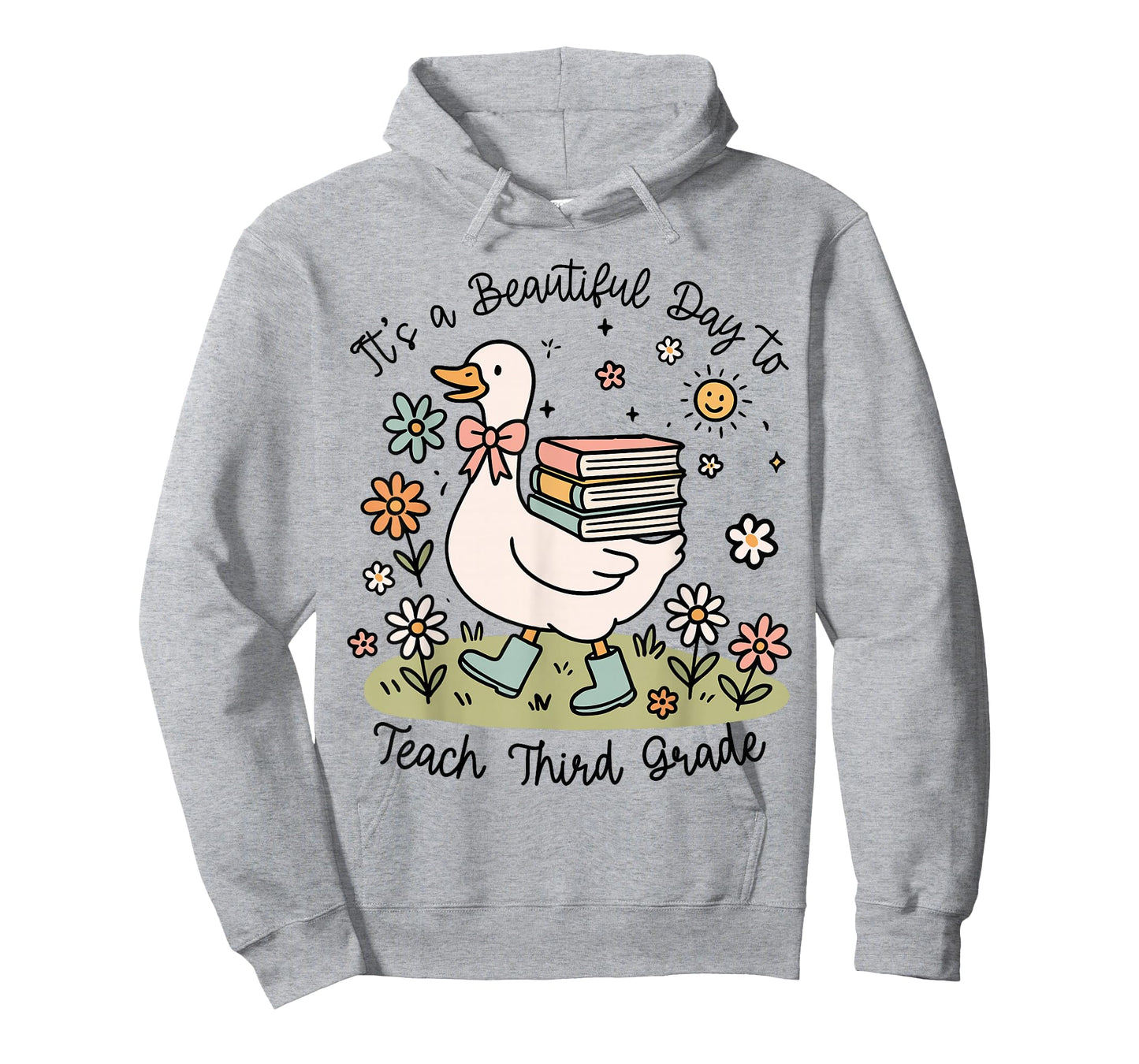 Cute Goose It's A Beautiful Day to Teach 3rd Grade Teacher T-Shirt