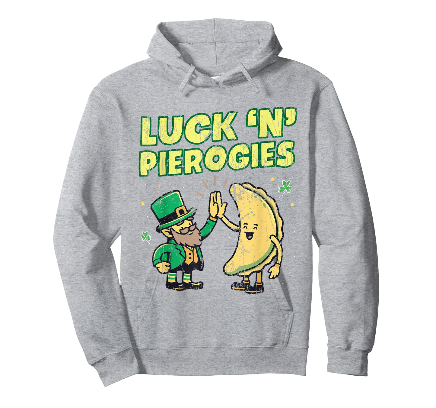 Luck N Pierogies Funny Polish Irish St Patricks Day Polska T-Shirt