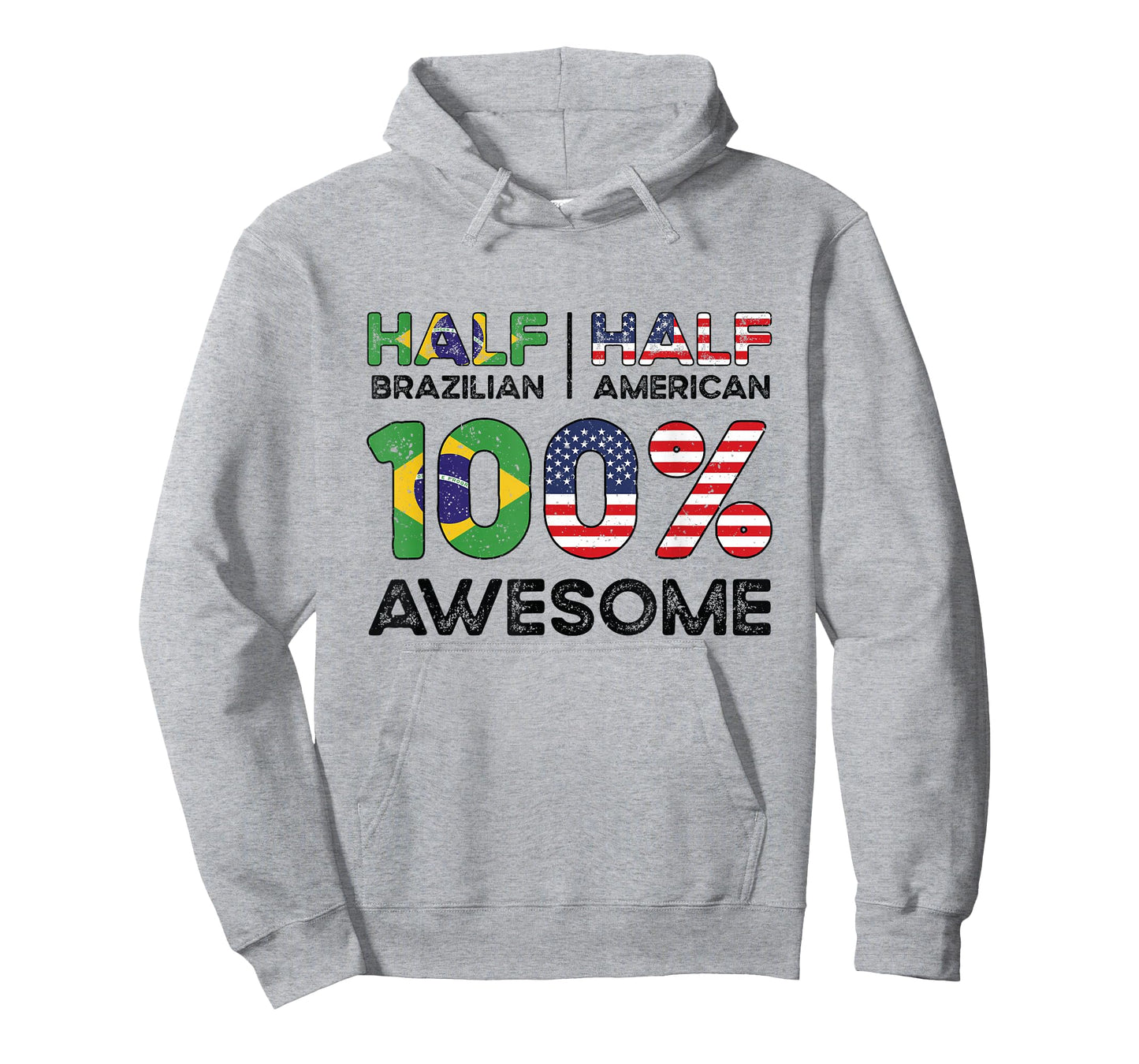 Brazilian American Patriot USA Grown Brazil US Flag T-Shirt