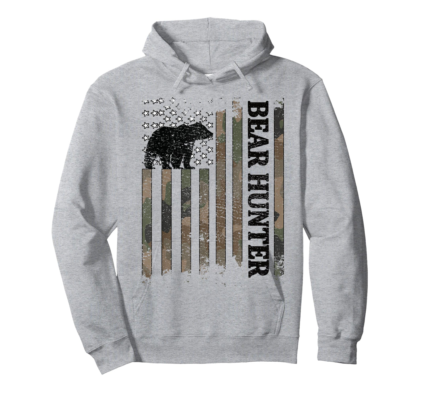 Bear Hunter American Flag Bear Hunting Lover T-Shirt