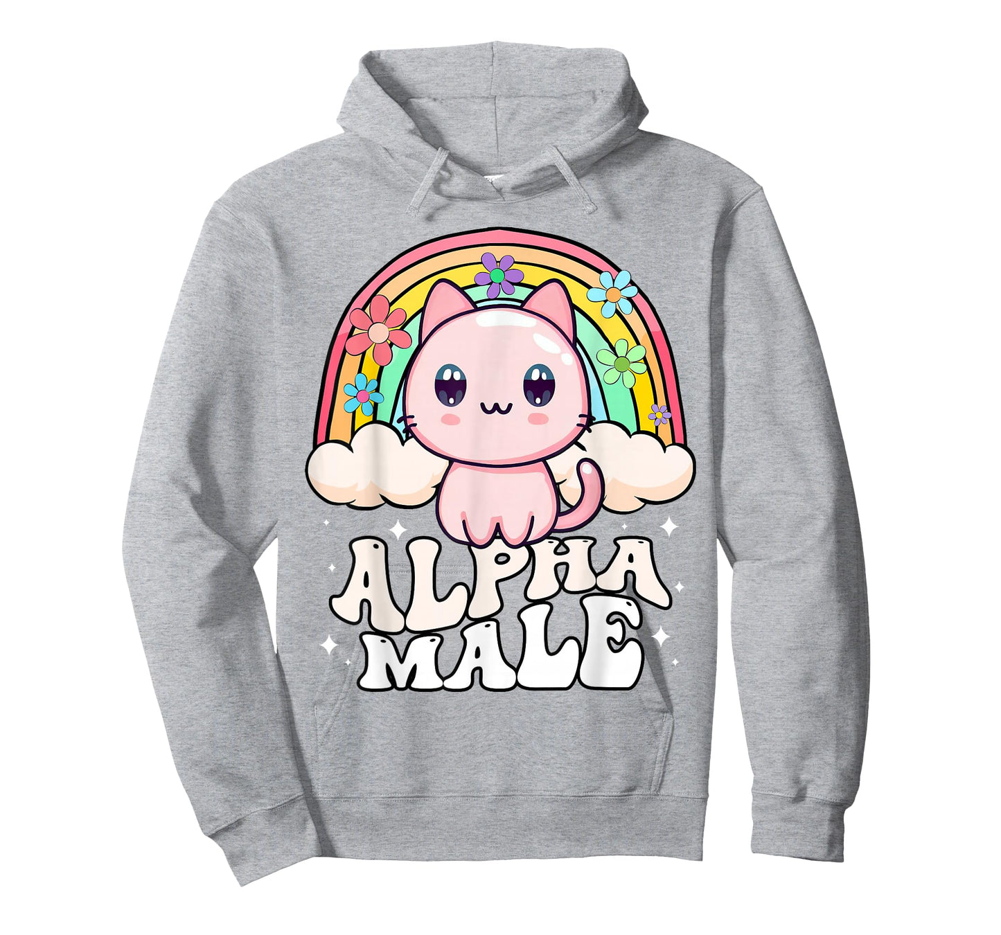 Alpha Male Cat Kitten Rainbow T-Shirt