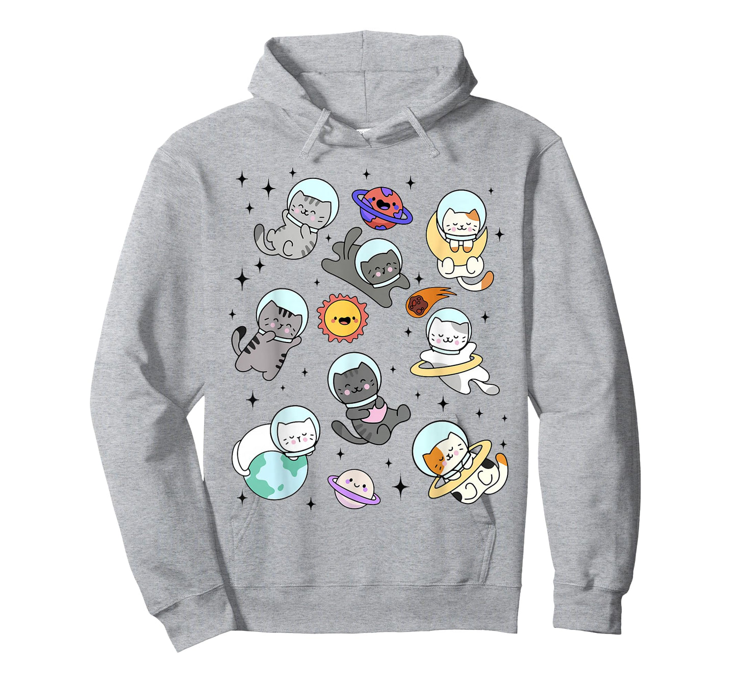 Funny Space Cats Astronaut in Space For Cat Lover Kitten T-Shirt