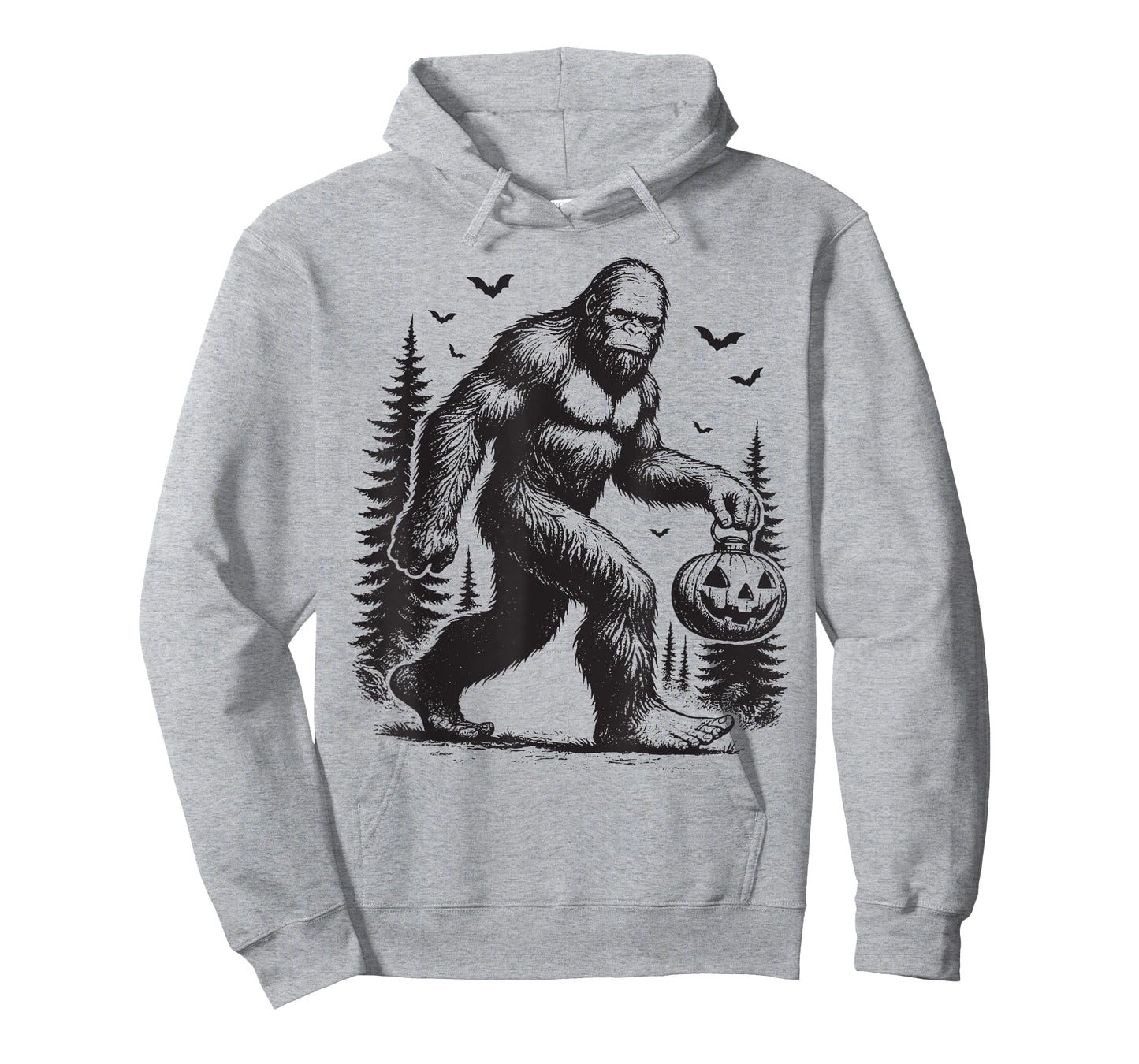 Spooky Halloween Bigfoot Pumskin Shirt Men Women T-Shirt