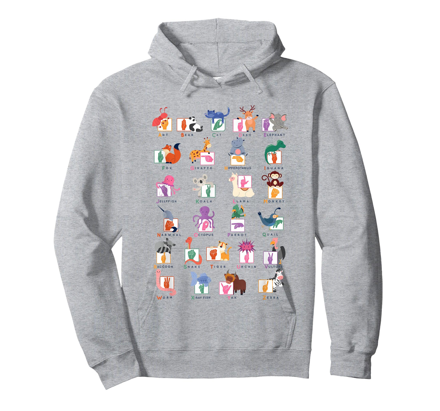 American Sign Language Gifts for Teachers ASL Alphabet T-Shirt