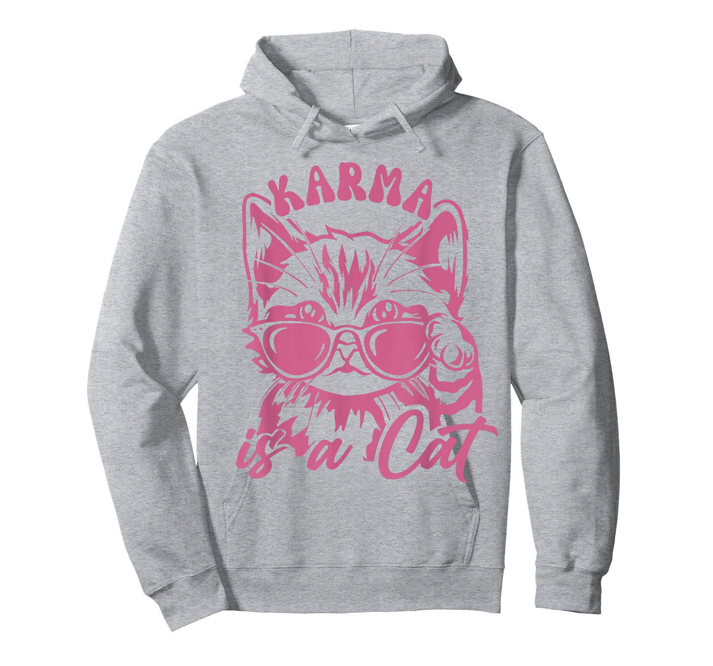 Cute Funny Cat Lover Cat is Karma T-Shirt