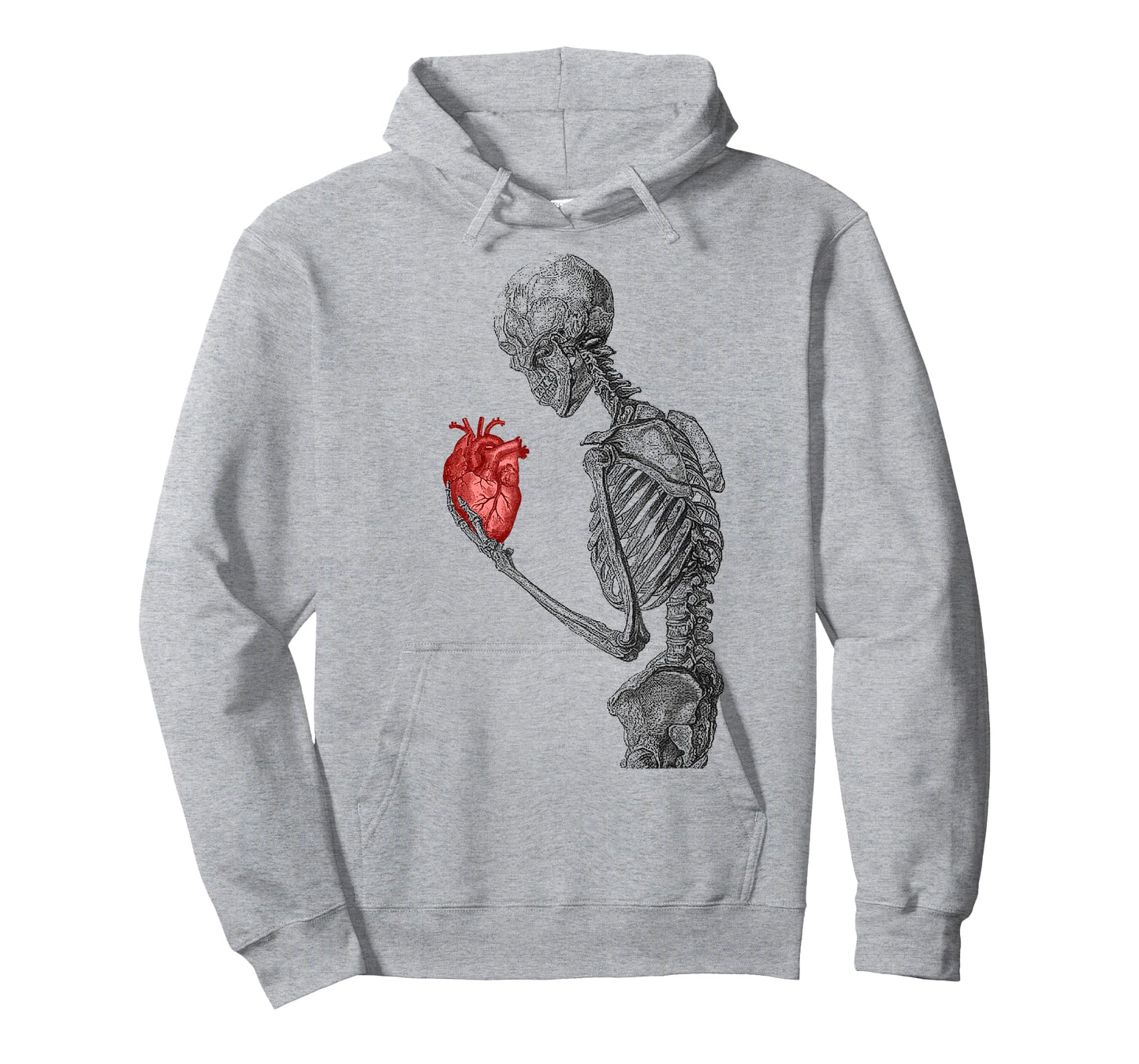 Anatomical Red Human Heart Skeleton Cardiac T-Shirt