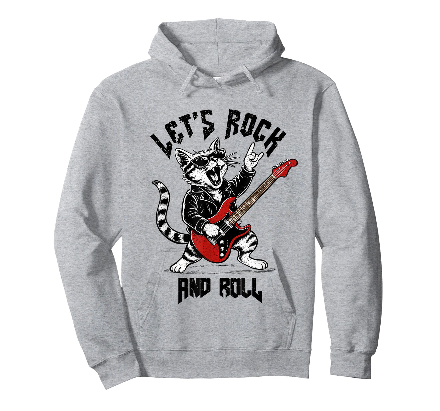 Rock and Roll Cat Guitarist Vintage Rock&Roll Cat Guitar T-Shirt