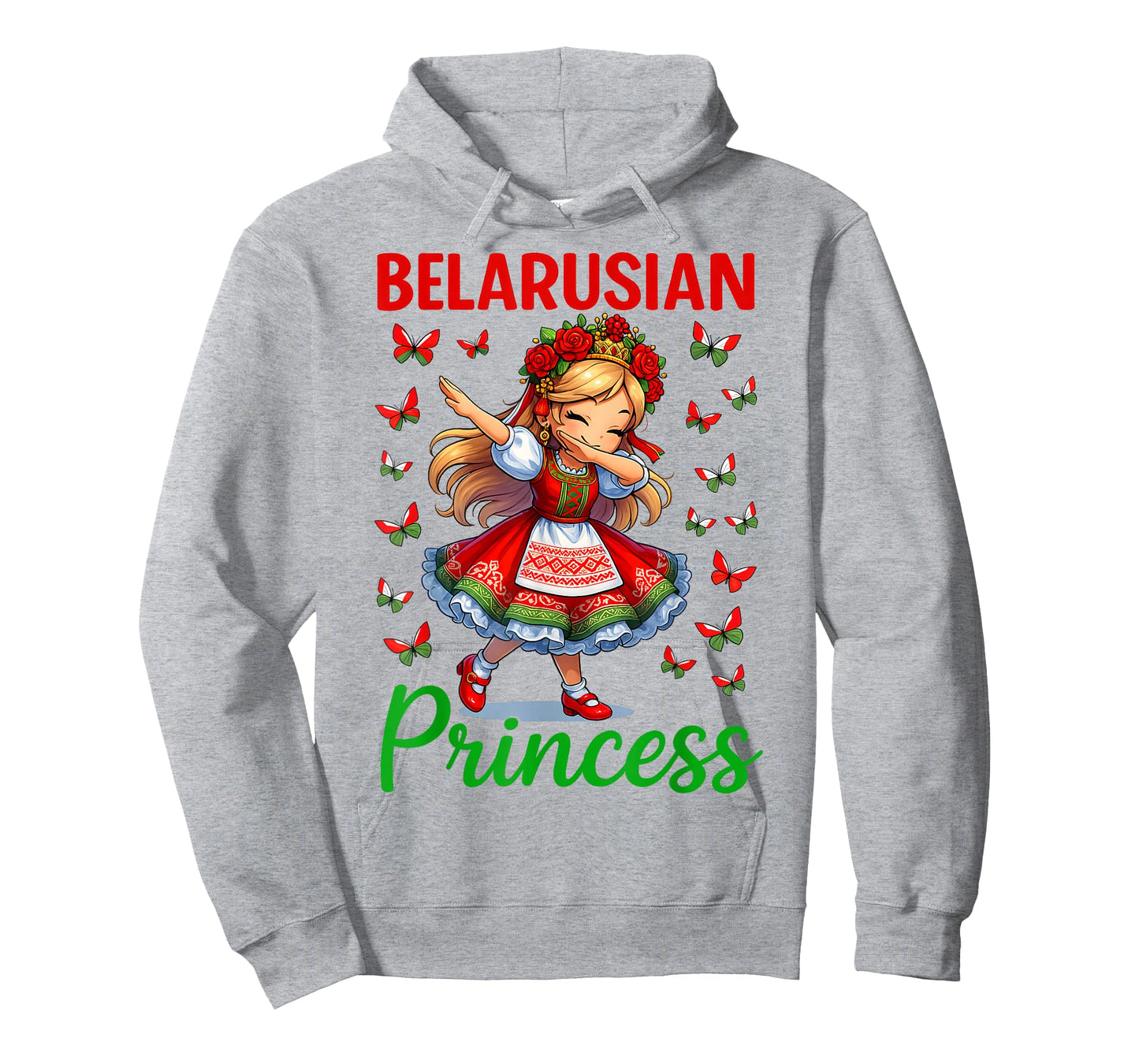 Belarusian Princess Dabbing Girl Cute Belarus Pride Girls T-Shirt