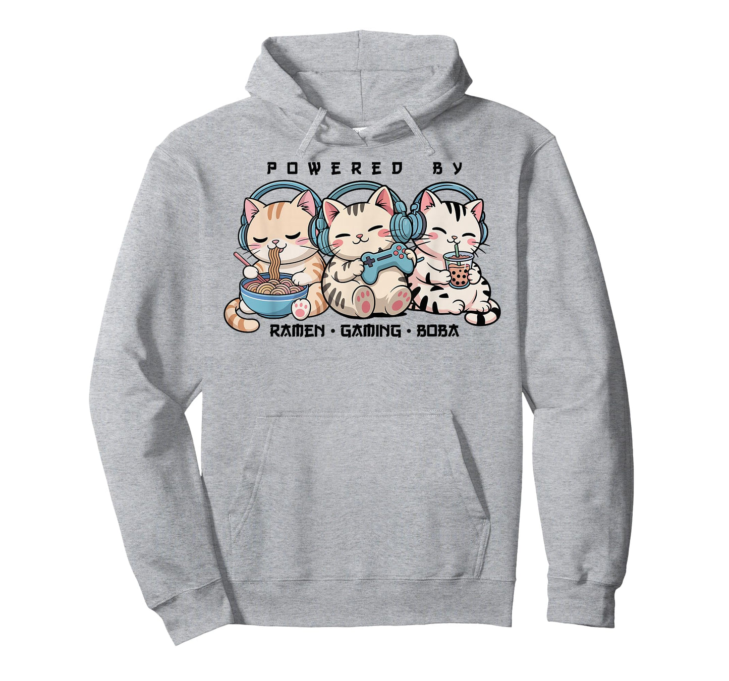Gaming Cats Powered by Gaming & Rame Gamer Kawaii Cats T-Shirt