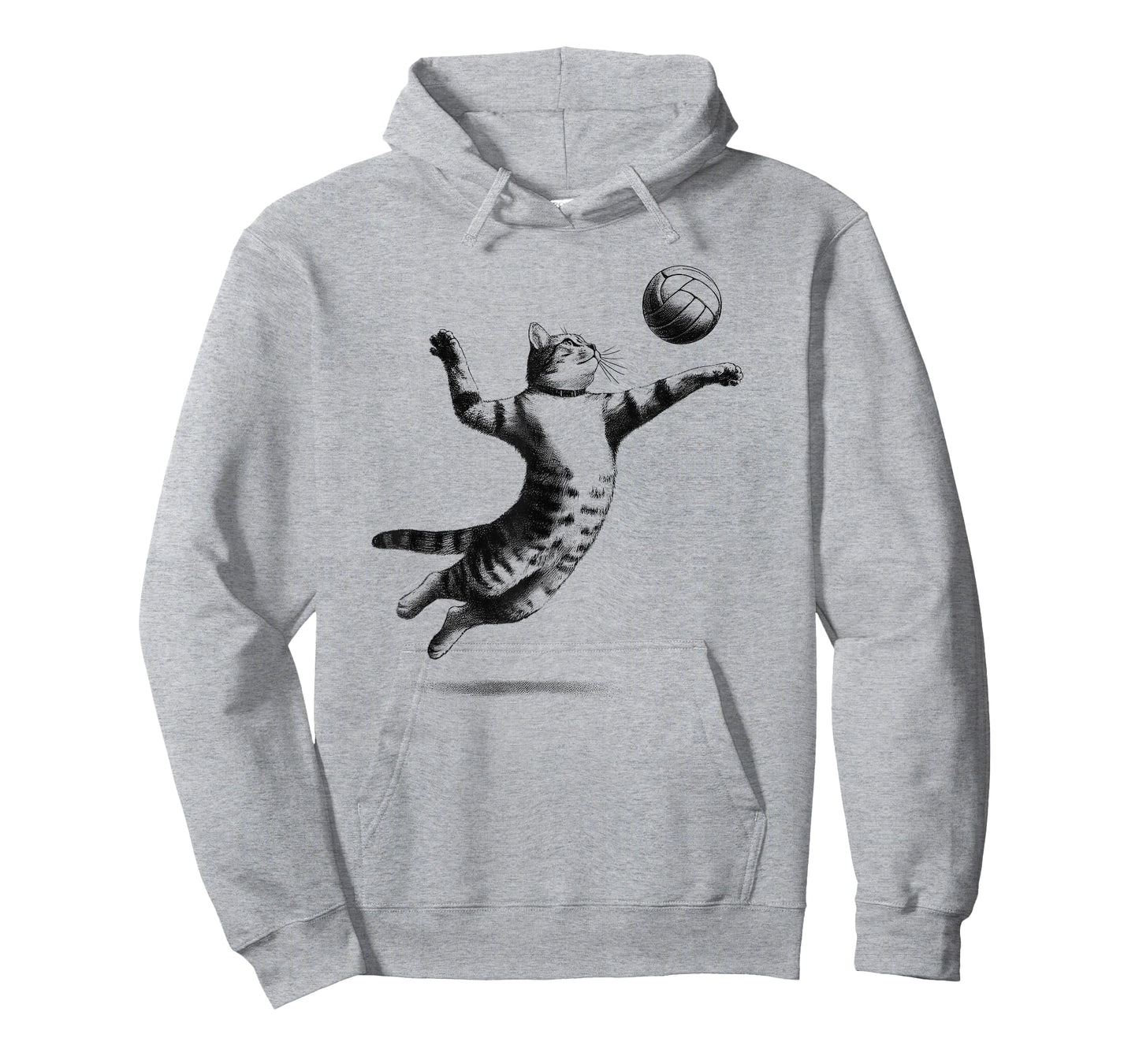 Cat Playing Volleyball Kitten Volleyball Player Vintage T-Shirt