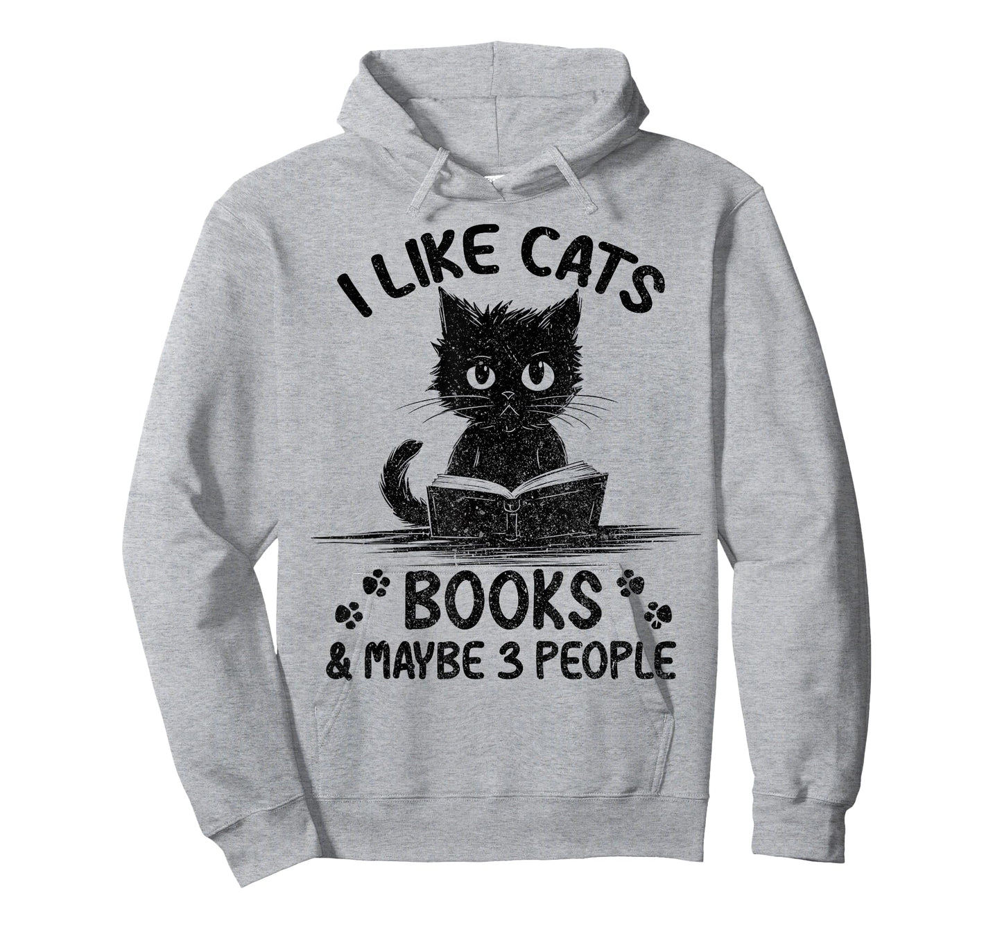 I Like Cats Books And Maybe 3 People Vintage Funny Cat Lover T-Shirt for Men Women