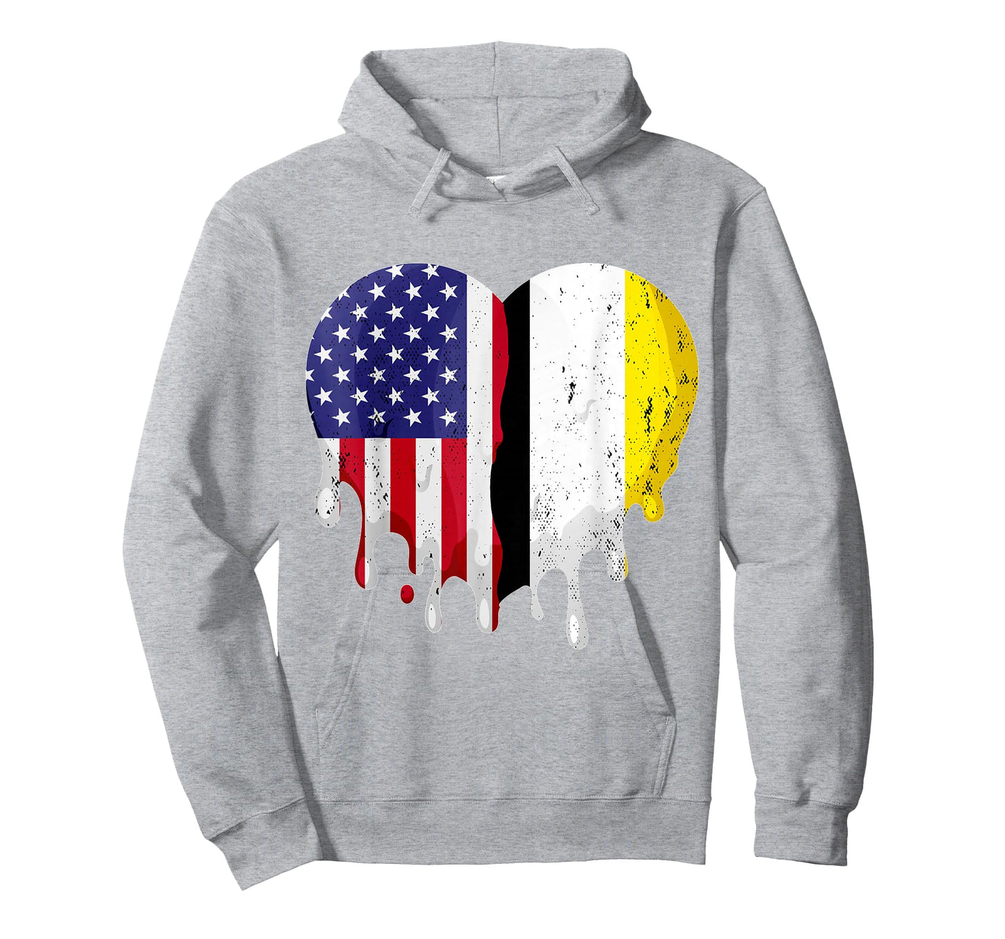 Garifuna American Patriot Grown Country Melting Heart T-Shirt