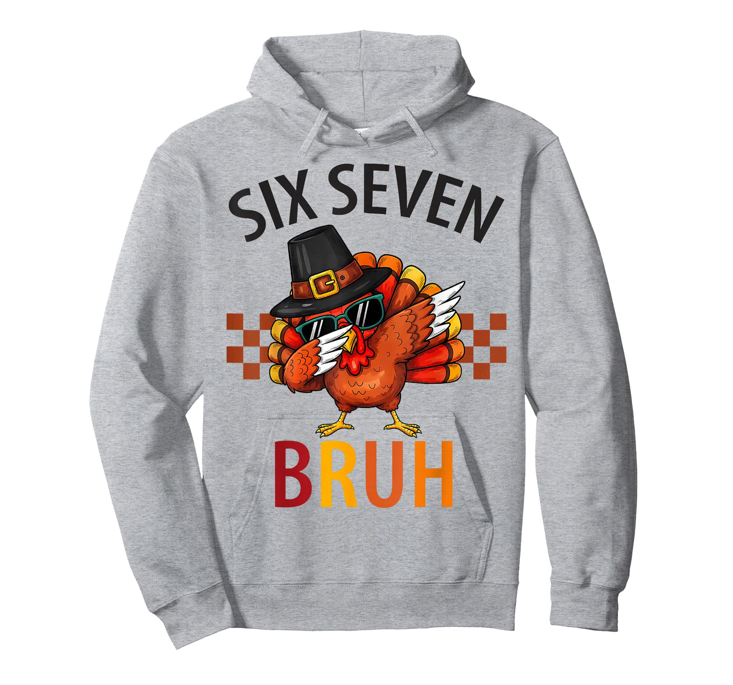 Six Seven Bruh Dabbing Turkey Thanksgiving 67 Meme Six Seven T-Shirt