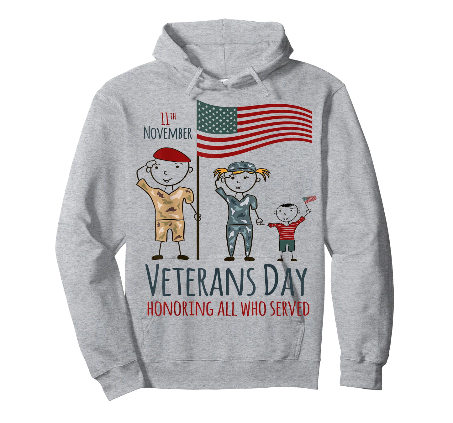 Veterans Day Shirt USA American Flag Military Family Son Kid T-Shirt