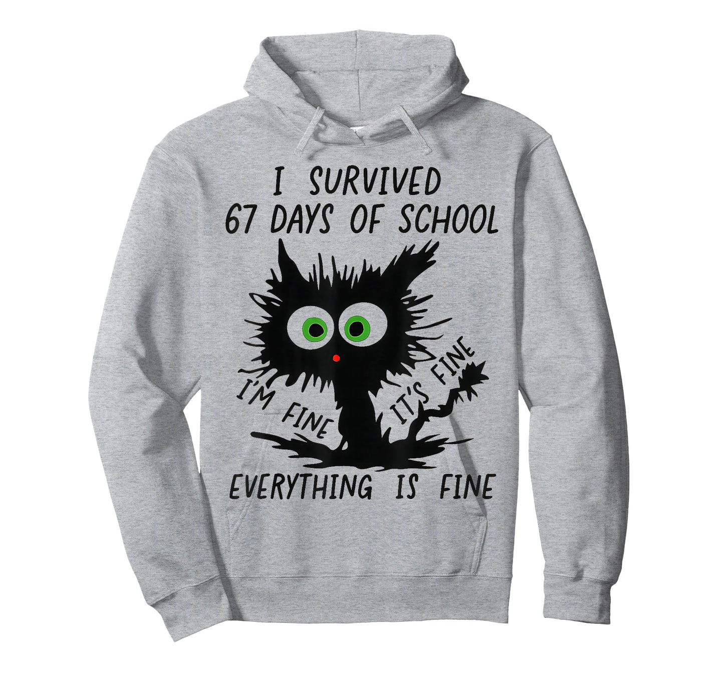 I Survived 67 Days of School Funny Teachers Students Humor T-Shirt