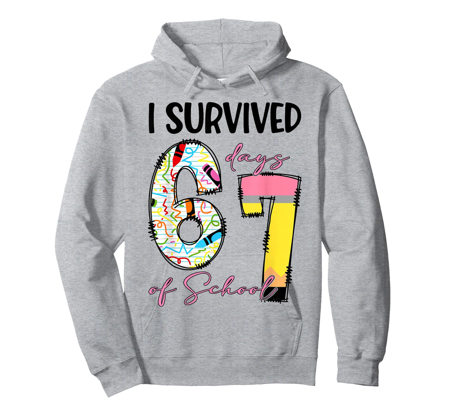 I Survived 67 Days of School Funny 67 Meme Teachers Students T-Shirt