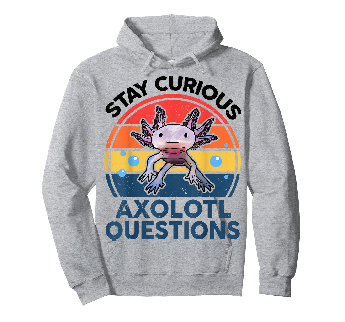 Kids I Stay Curious Axolotl Questions Funny Axolotl T-Shirt