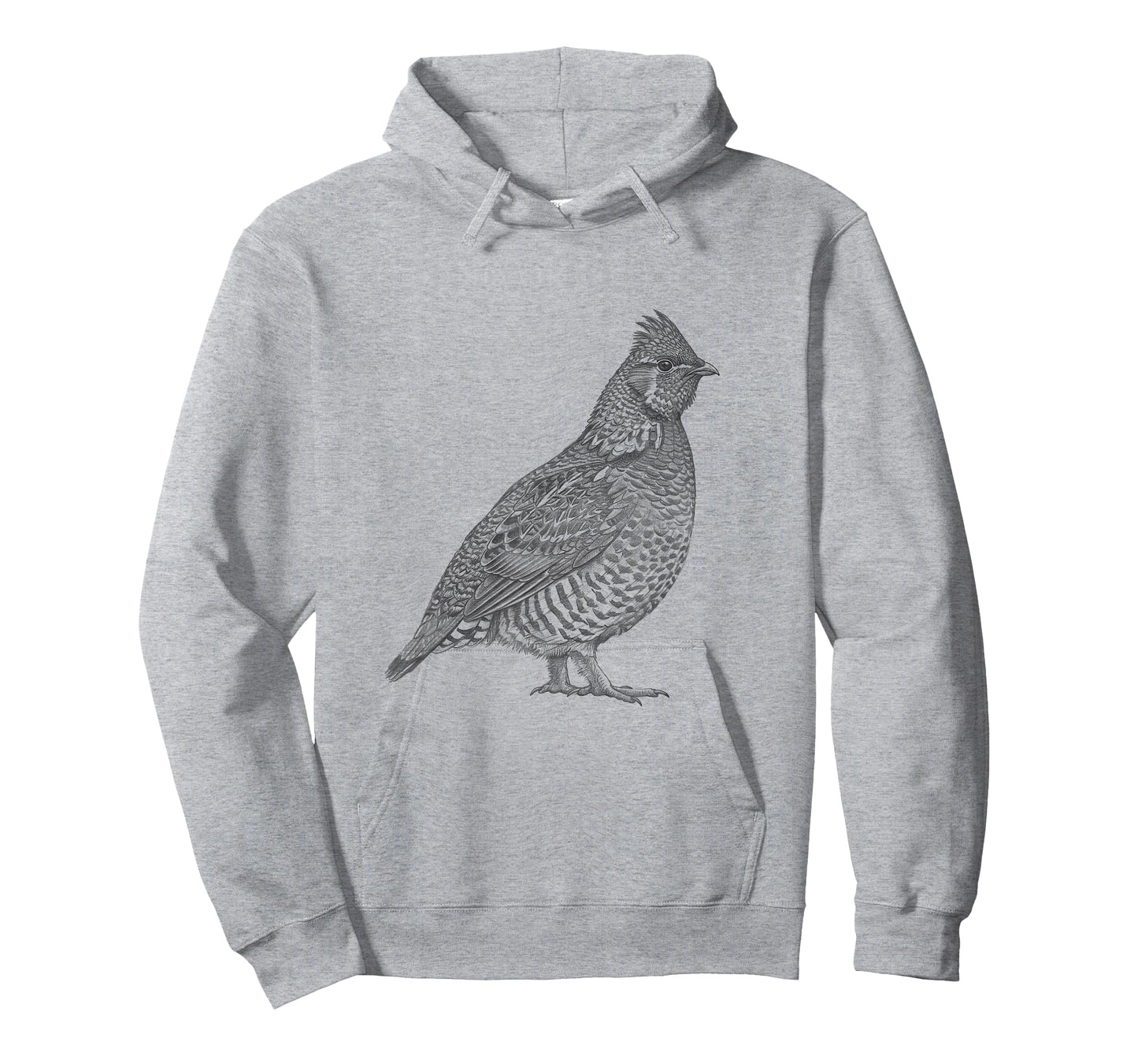 Vintage Ruffed Grouse Drawing Art Design T-Shirt