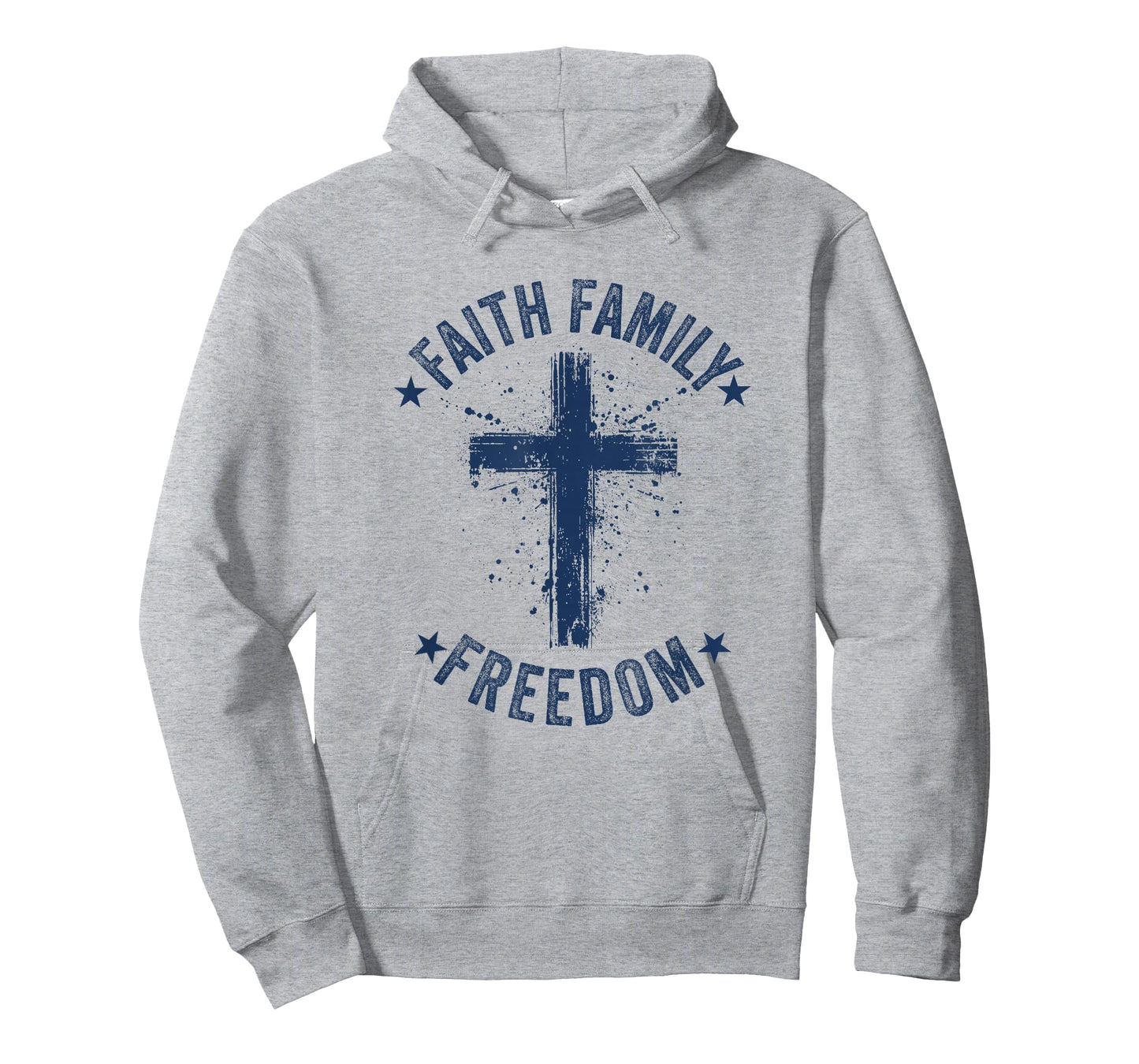 Faith Family Freedom American Flag Patriot USA Christian T-Shirt