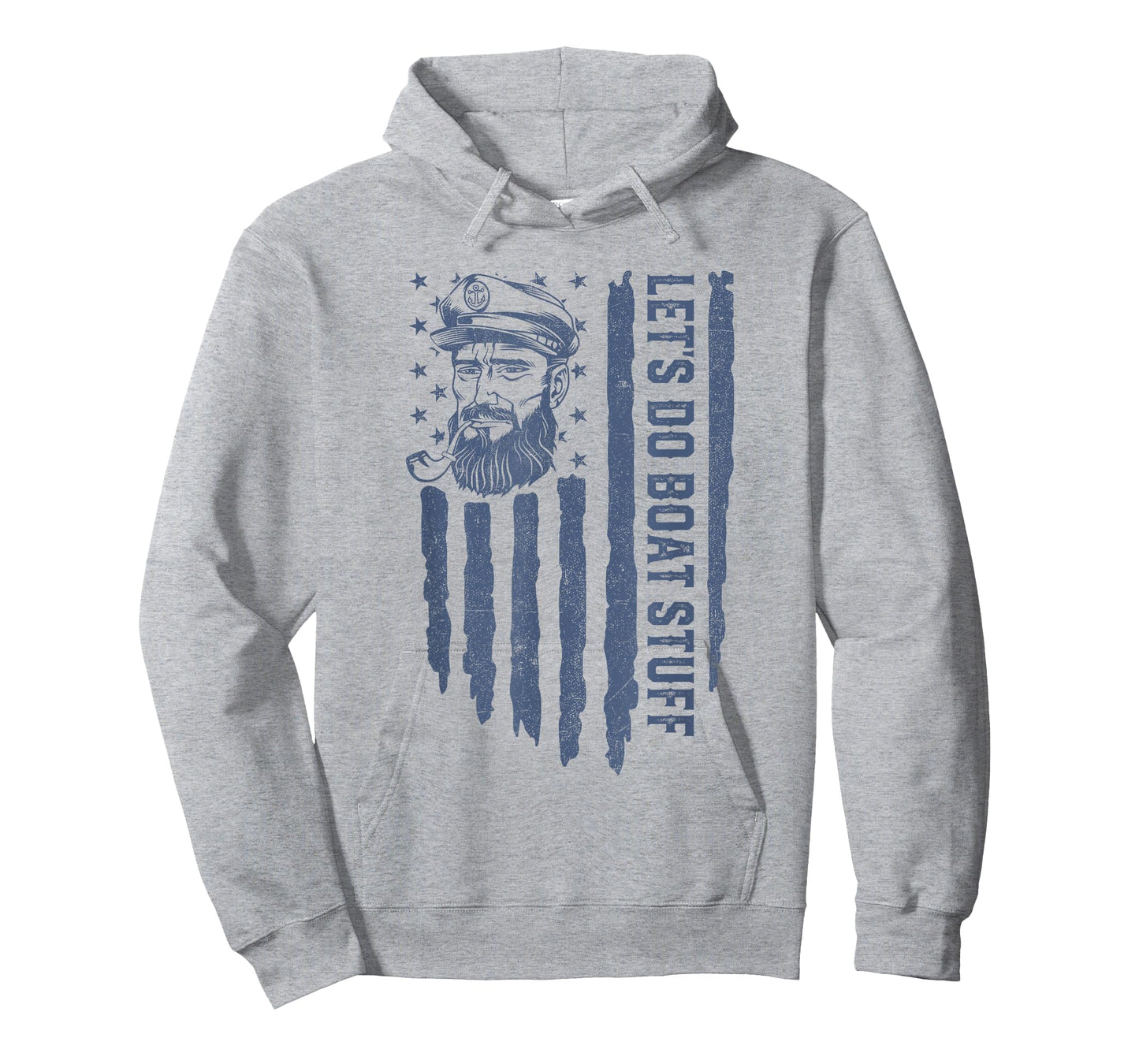 Let's Do Boat Stuff American Flag Pontoon Boating Captain T-Shirt