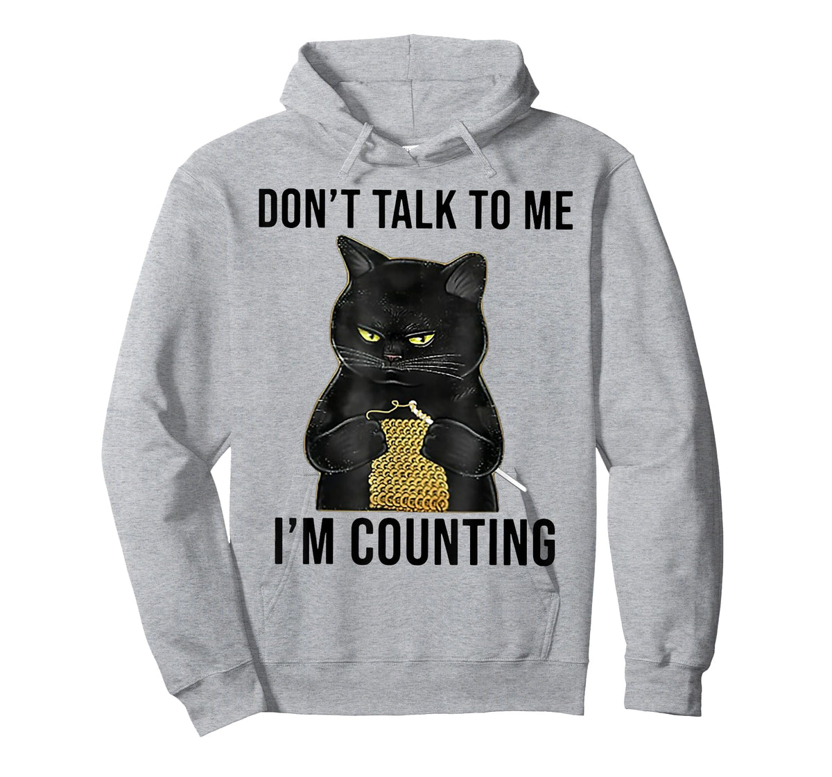 Don't Talk To Me I'm Counting Funny Cat Kniting Men Women Kids T-Shirt