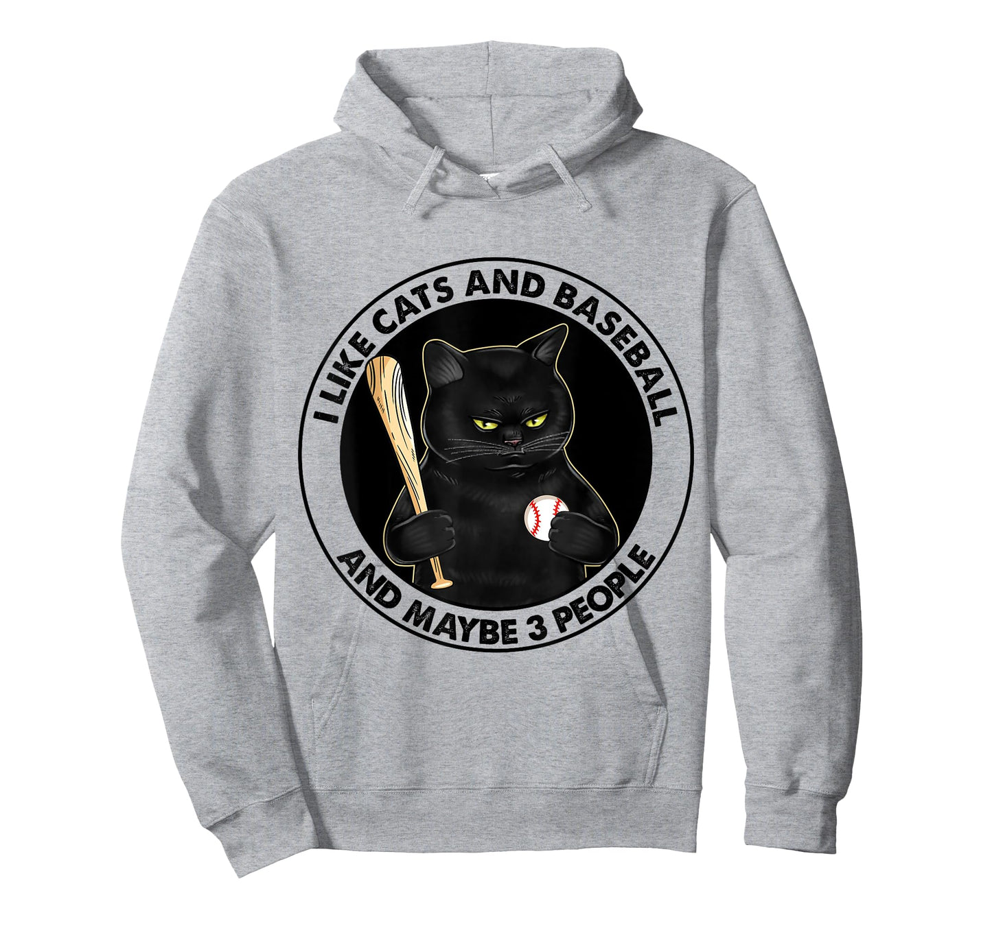 I Like Cats And Baseball T-Shirt
