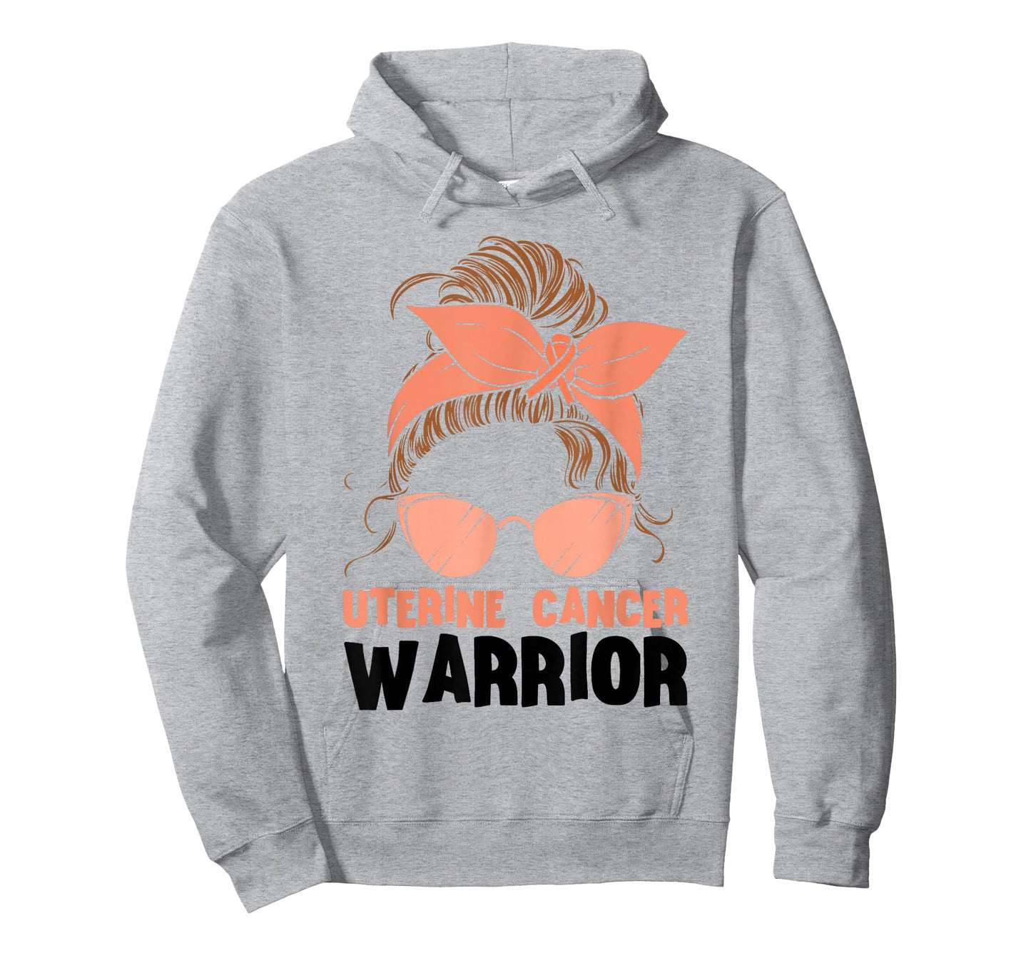 Uterine Cancer Warrior Messy Endometrial Cancer Awareness T-Shirt