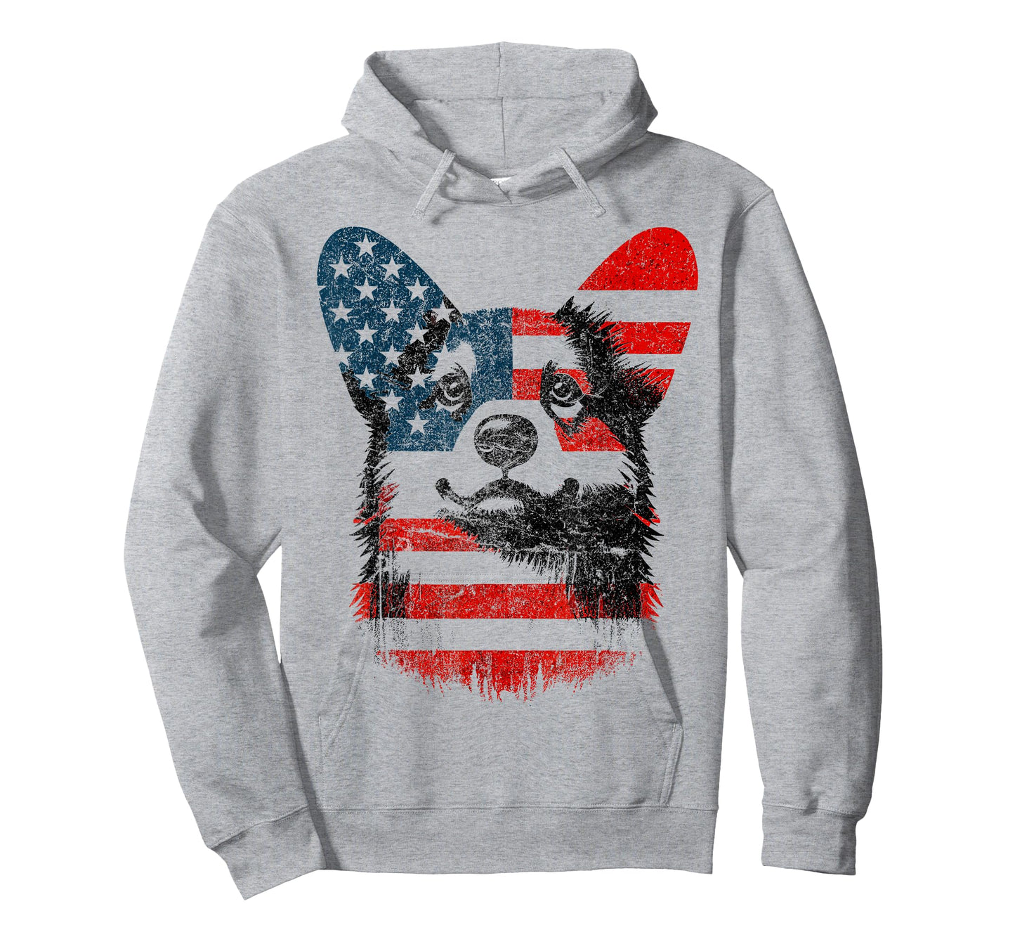 Patriotic Corgi Dog Lovers Cool American Flag 4th of July T-Shirt