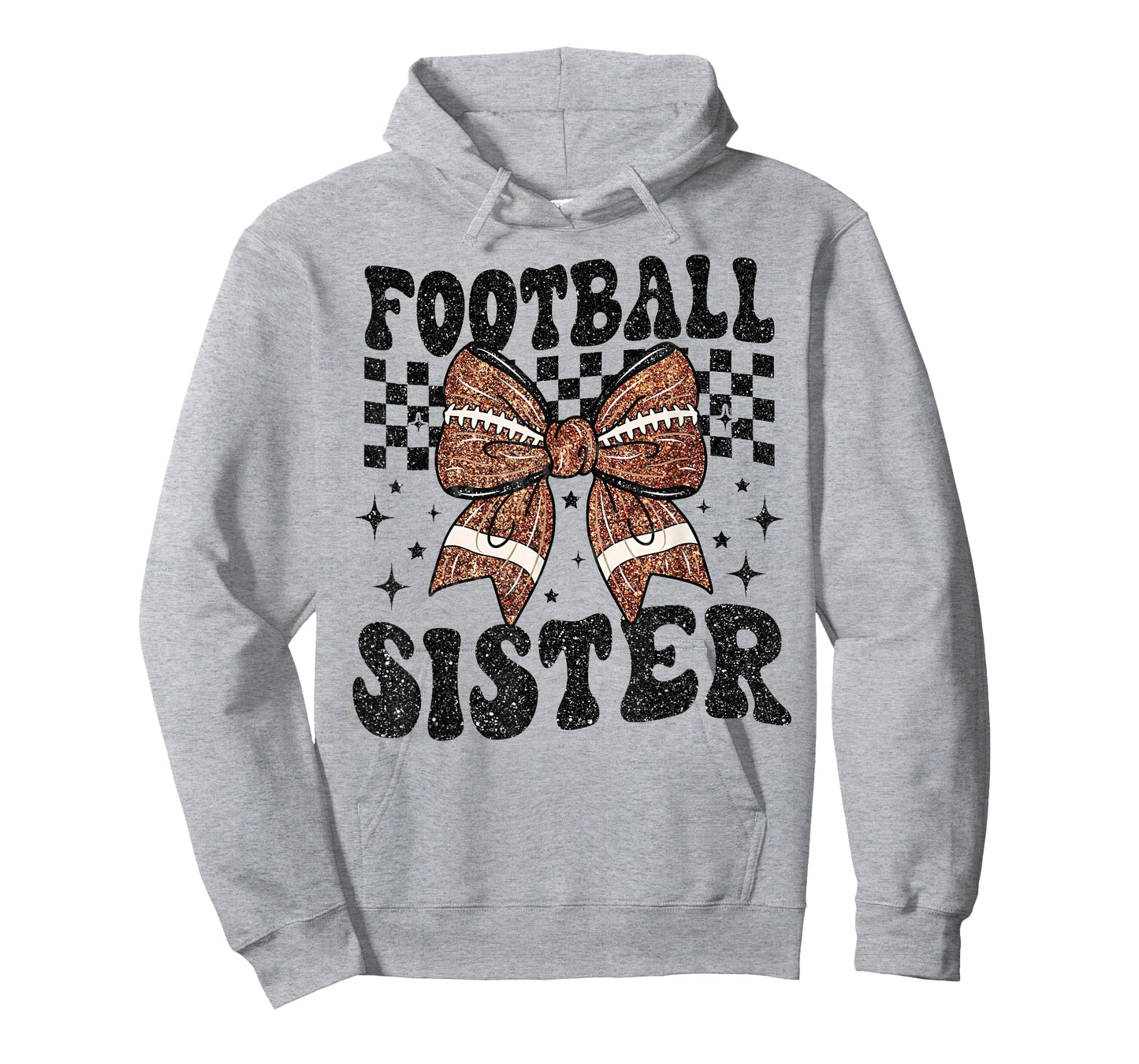 Coquette Bow American Football Sister Game Day Thanksgiving T-Shirt