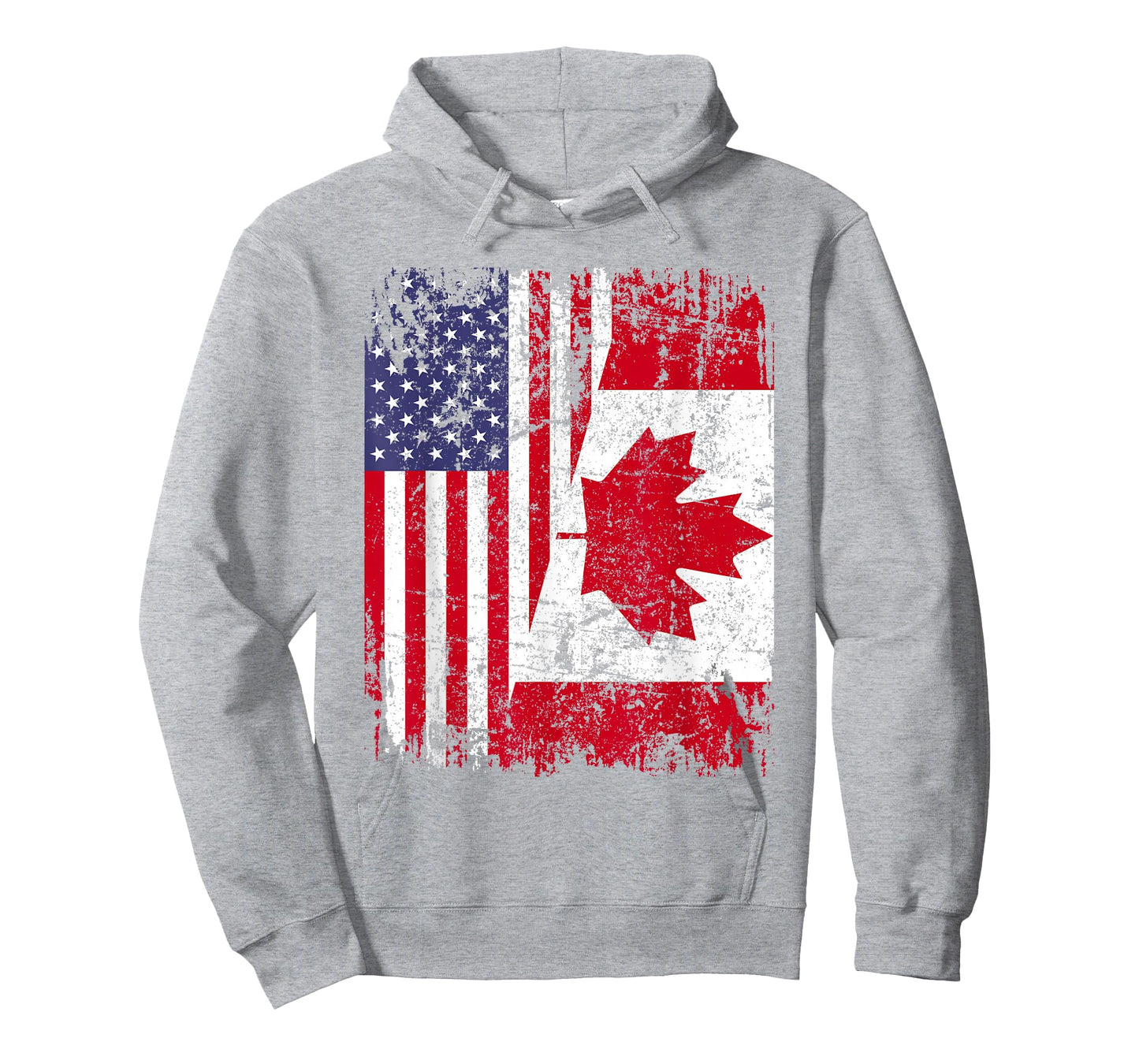 Canadian Roots | Half American Flag | Canada T-Shirt