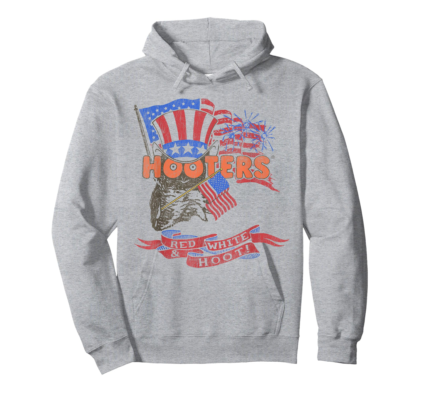 Hooters Red White and Hoot USA 4th of July American Flag T-Shirt