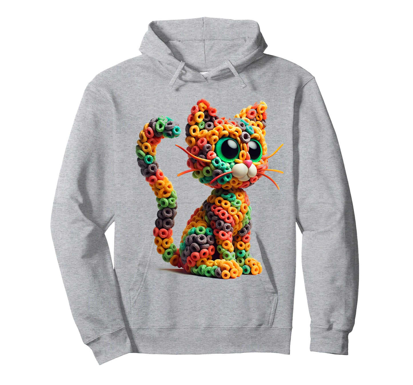 Cat made entirely out Fruit Loops T-Shirt