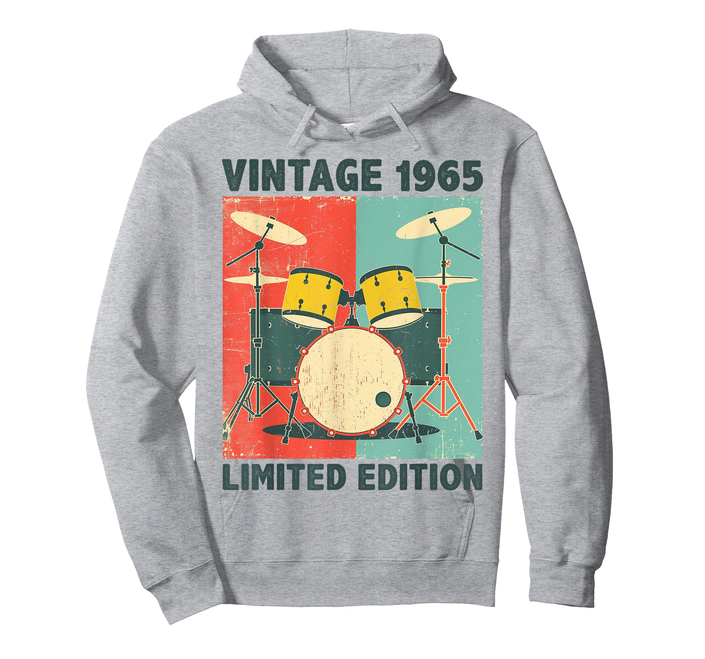 60 Years Old Gift Vintage 1965 Drums Lover 60th Birthday T-Shirt