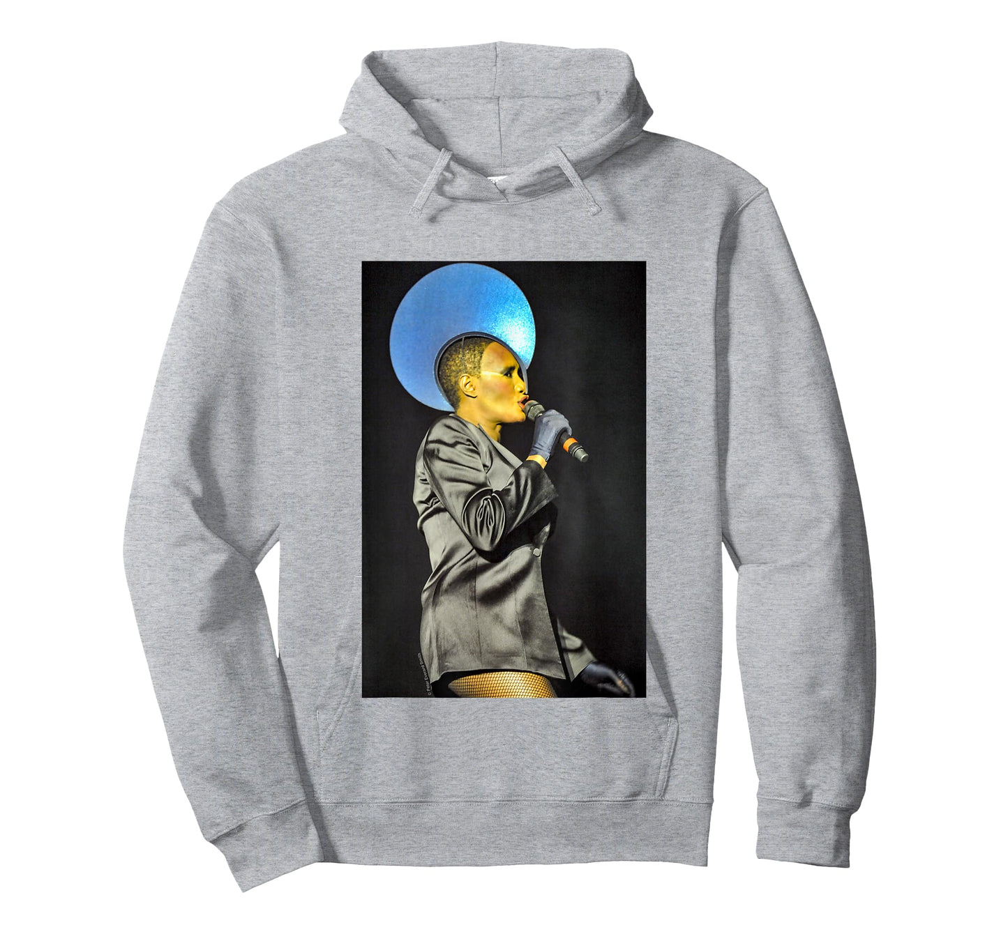 Grace Jones Blue Headdress By Everard Smith T-Shirt