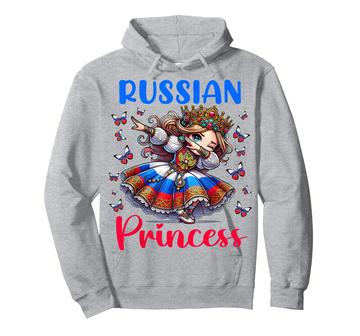 Russian Princess Dab Girl Flag Dress Heritage for Kids T-Shirt