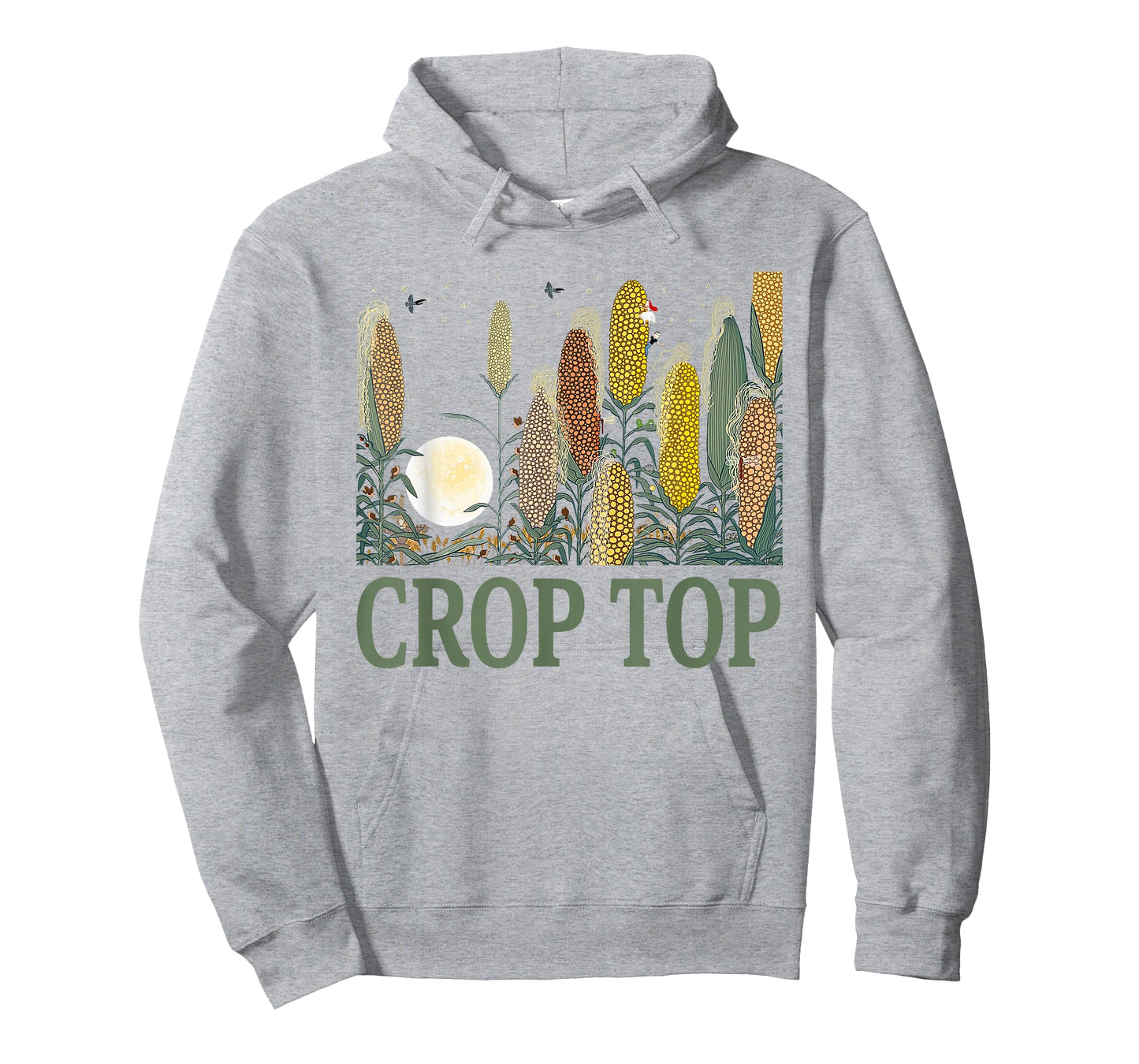 Crop Top Corn Farm Life Midwest Sarcasm T-Shirt