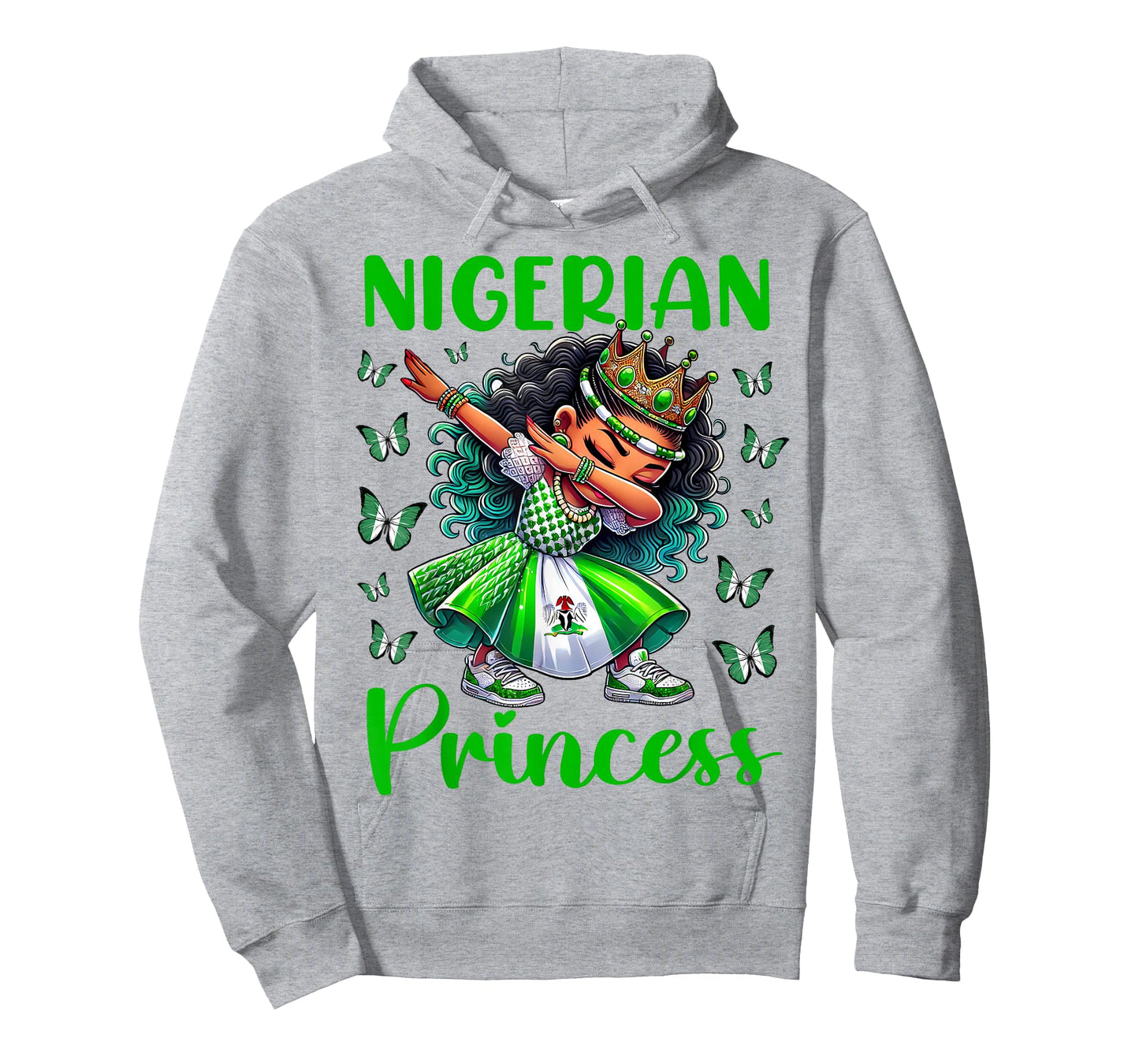 Nigerian Princess Dab Girl Flag Dress Culture Souvenir T-Shirt