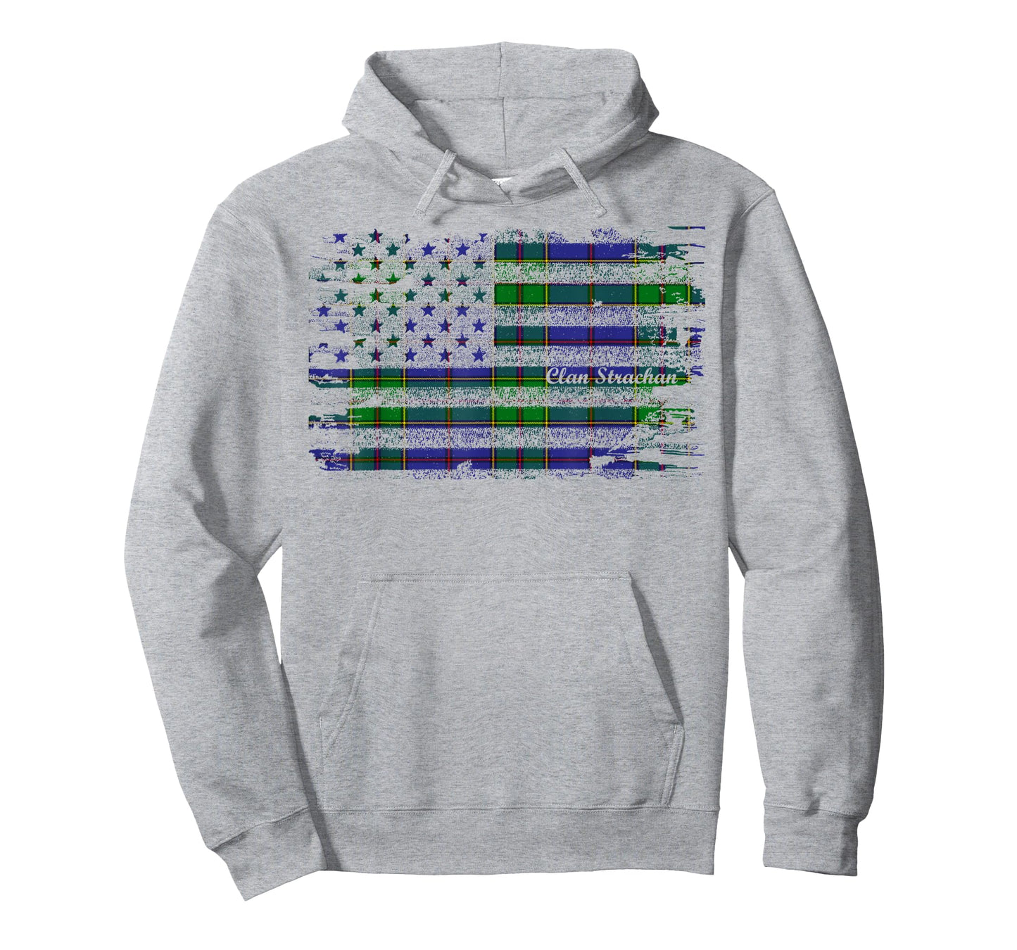 Strachan surname american flag scottish clan tartan Women Kids Men T-Shirt