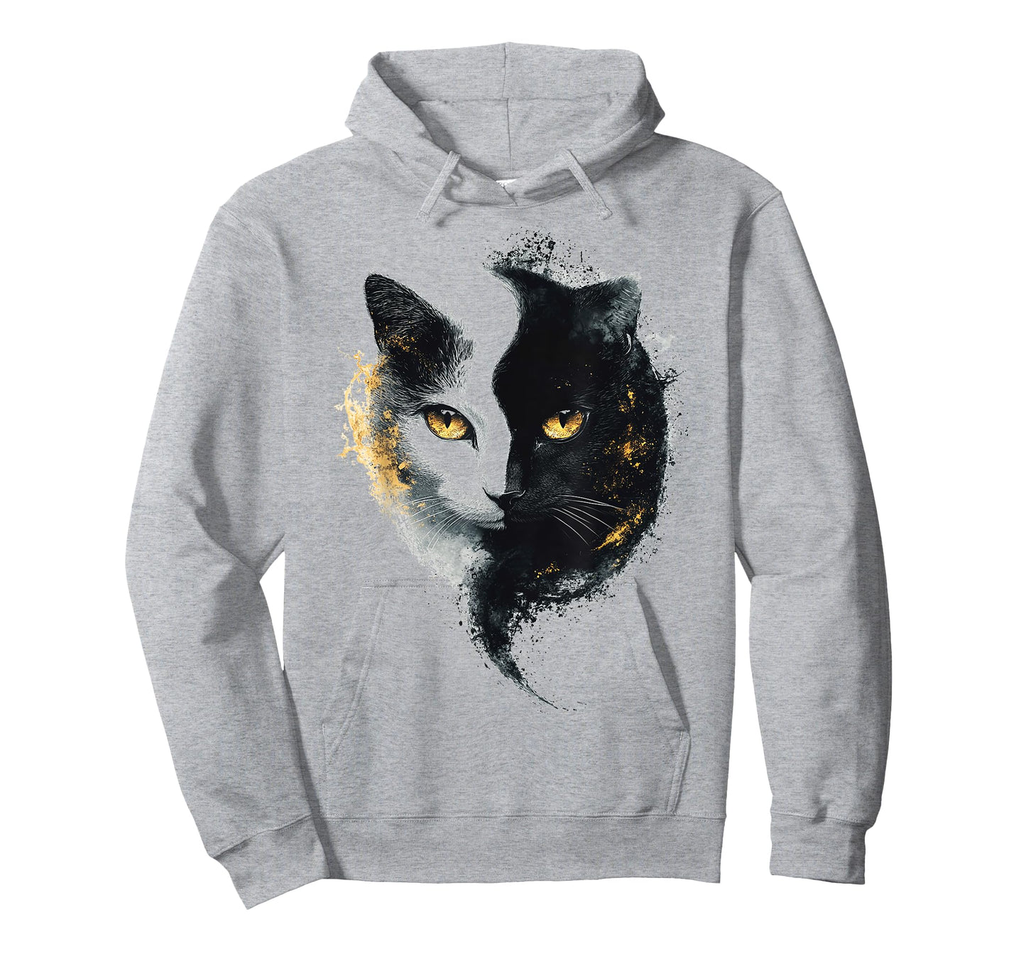Cat Abstract Portrait Animal Lover Illustration Graphic Cat T-Shirt