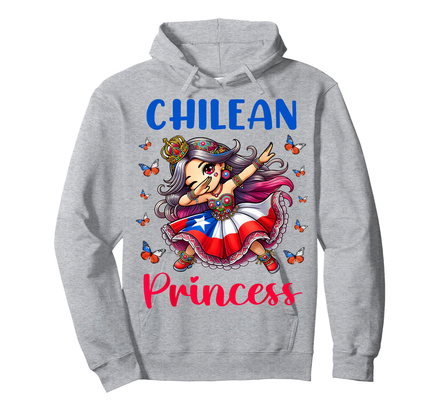 Chilean Princess Dab Girl Flag Dress Heritage Souvenir Kids T-Shirt