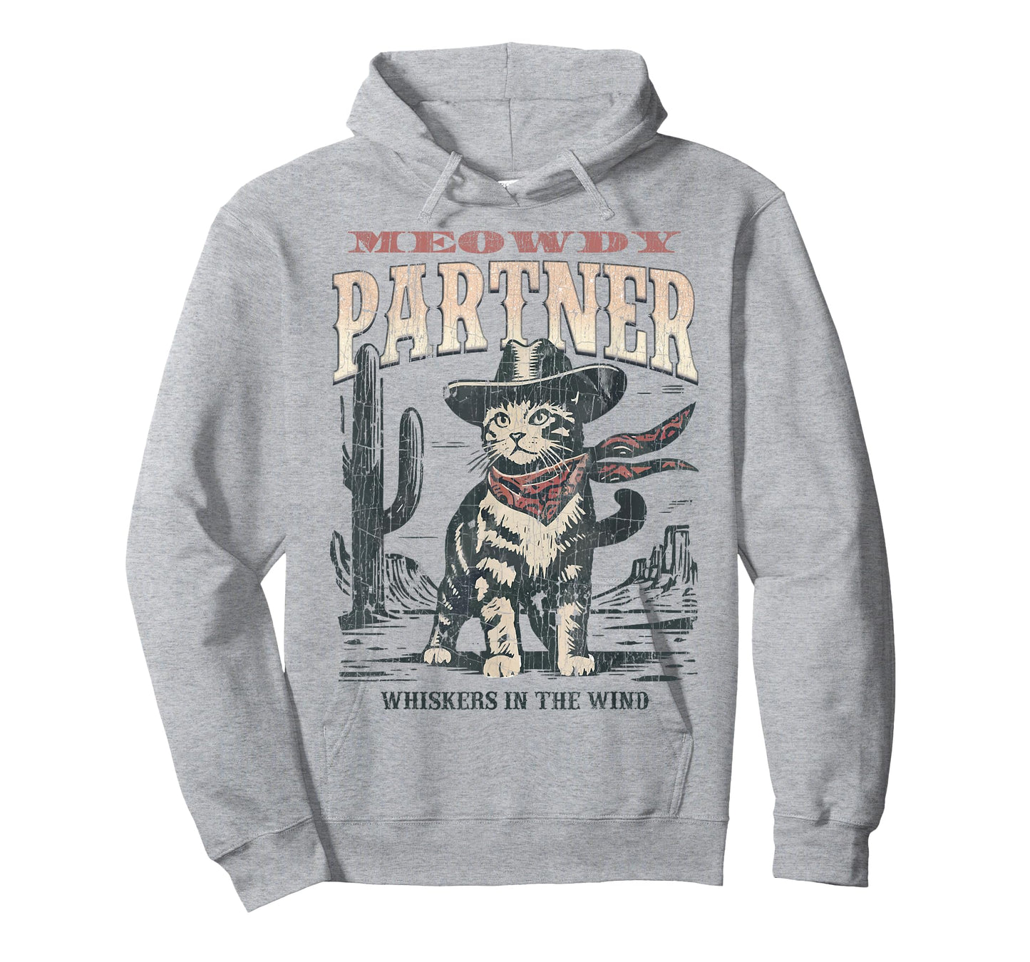 Meowdy Partner Cowboy Cat Vintage T-Shirt