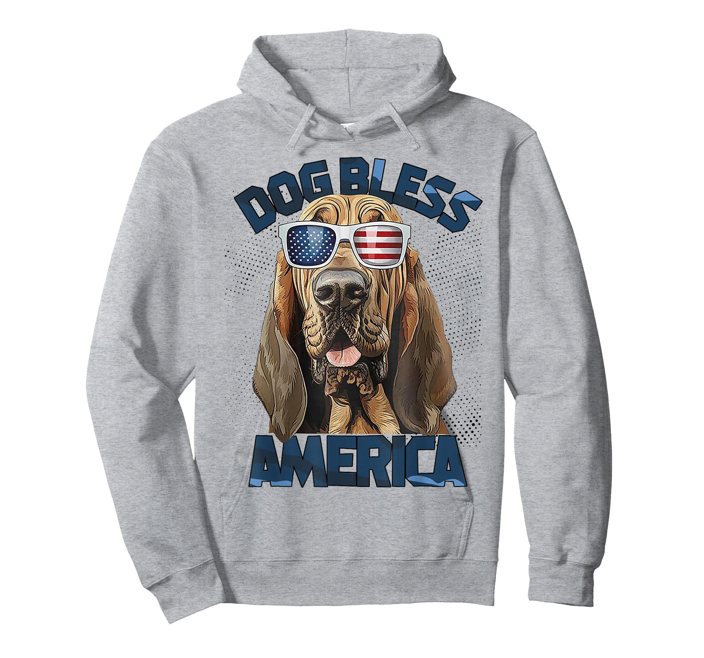 Blood Hound Dog Bless America T-Shirt