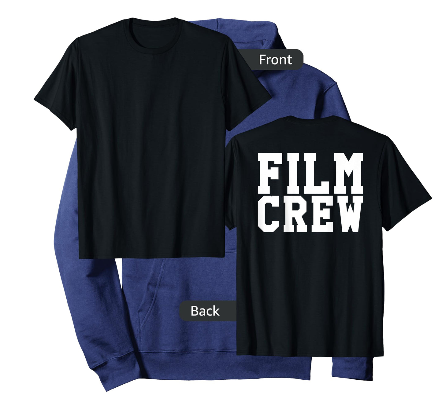 BACK ONLY Film Crew TV Camera Production Shirt