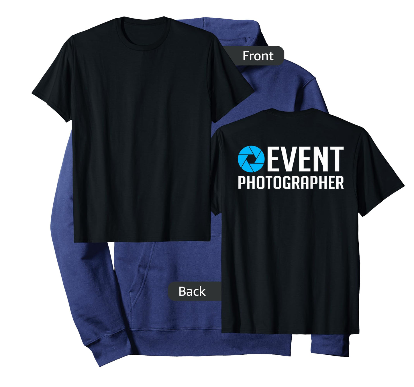 Official Staff Job (Back Printed) Event Photographer T-Shirt