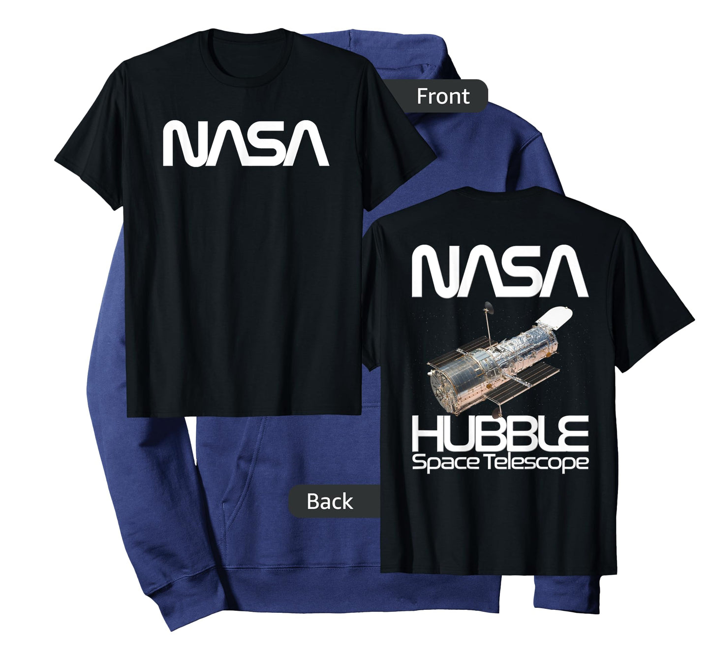 Hubble Space Telescope FRONT AND BACK DESIGN NASA Astronomy T-Shirt